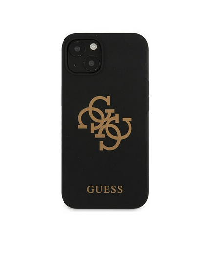 Guess HarseCase Silicone 4G Logo | Etui do iPhone 13 - BLACK