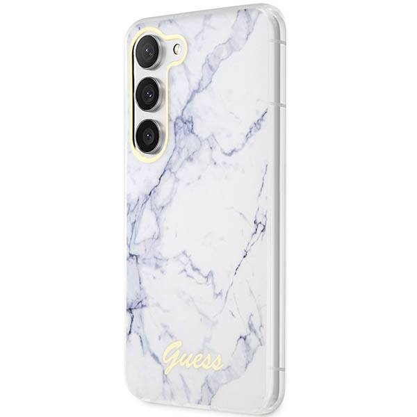 Guess Marble | Etui do Galaxy S23 Plus - WHITE