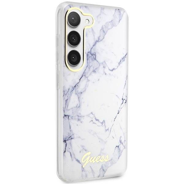 Guess Marble | Etui do Galaxy S23 Plus - WHITE