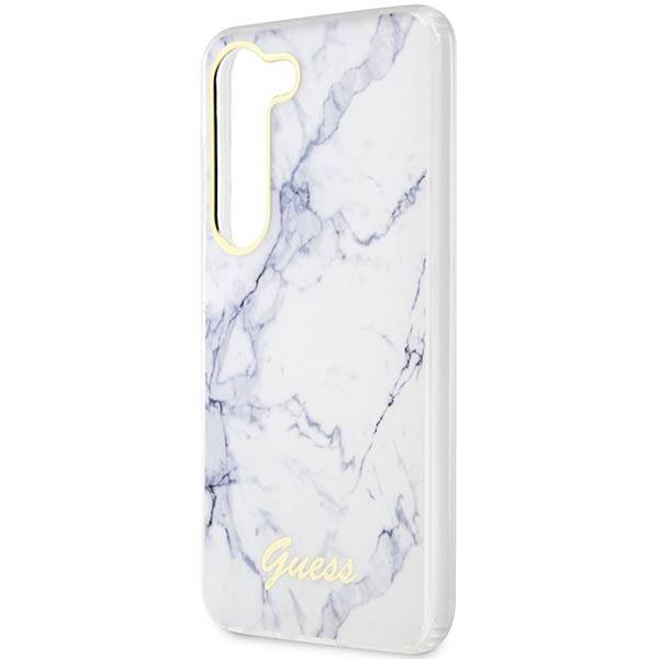 Guess Marble | Etui do Galaxy S23 Plus - WHITE