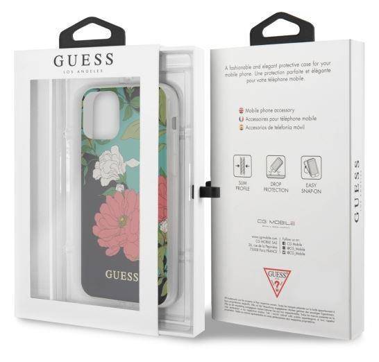 Guess N1 Flower | Etui do iPhone 11 Pro - BLACK