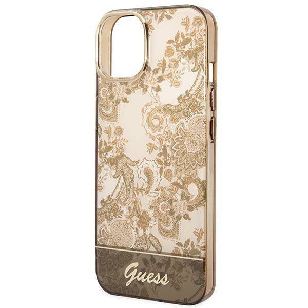 Guess Porcelain Collection | Etui do iPhone 14 - OCHRE