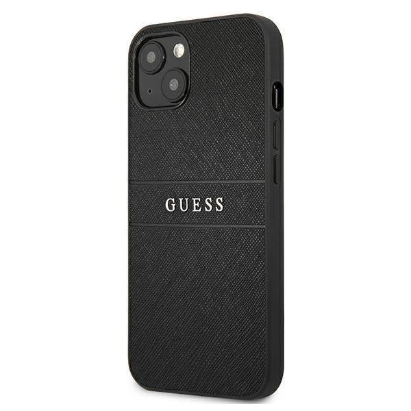 Guess Saffiano Strap | Etui do iPhone 13 Mini - BLACK