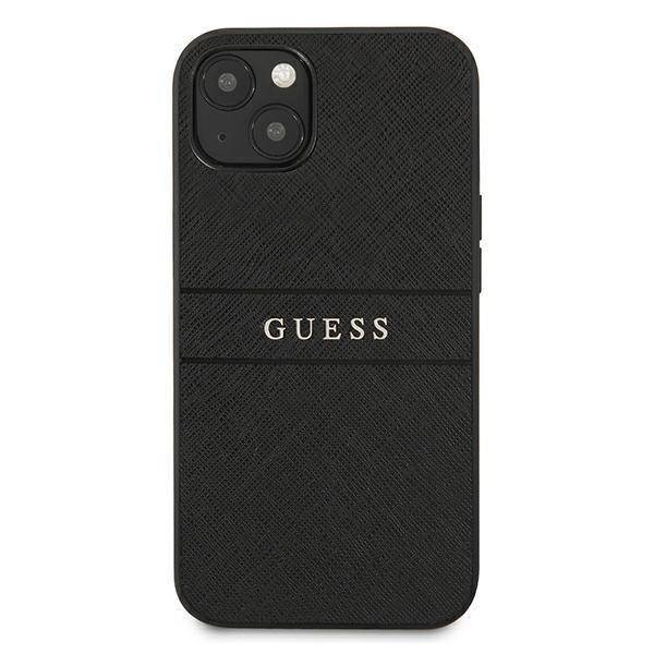 Guess Saffiano Strap | Etui do iPhone 13 Mini - BLACK