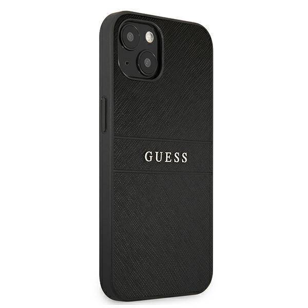 Guess Saffiano Strap | Etui do iPhone 13 Mini - BLACK