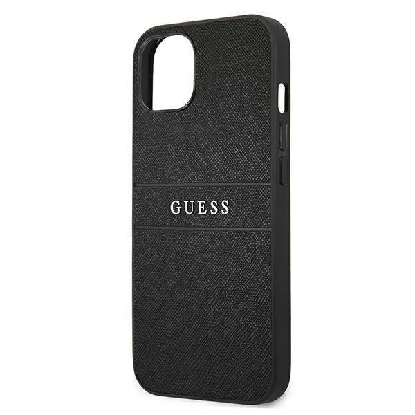 Guess Saffiano Strap | Etui do iPhone 13 Mini - BLACK