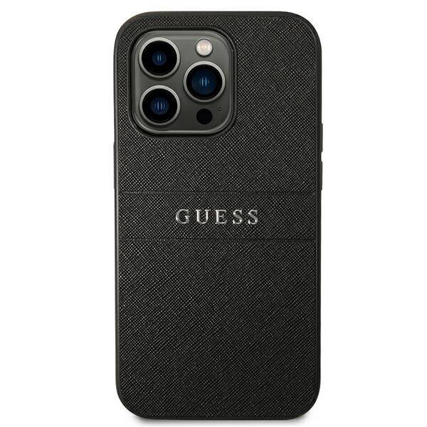 Guess Saffiano Strap | Etui do iPhone 14 Pro - BLACK