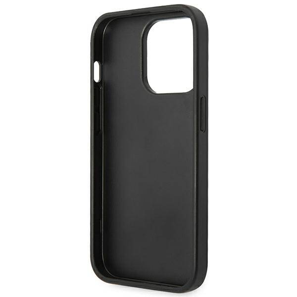 Guess Saffiano Strap | Etui do iPhone 14 Pro - BLACK