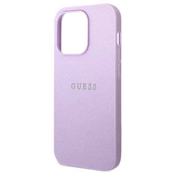 Guess Saffiano Strap | Etui do iPhone 14 Pro - PURPLE