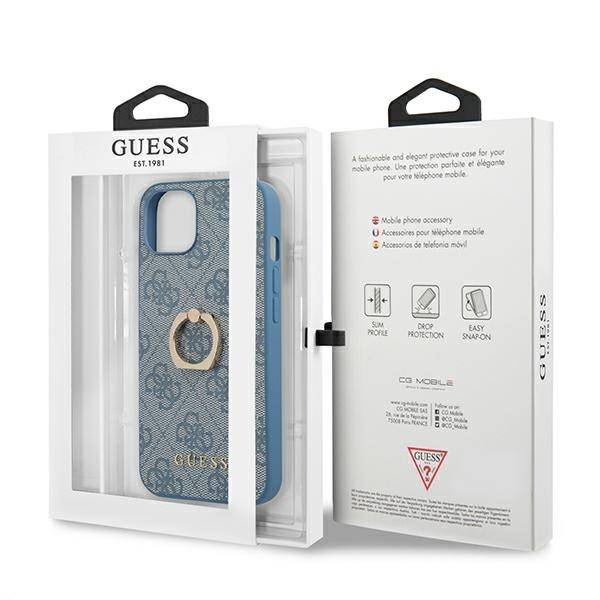 Guess With Ring Stand | Etui do iPhone 13 Mini - BLUE