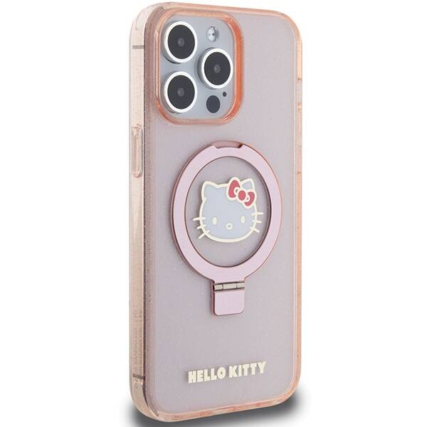 HELLO KITTY ETUI RING STAND GLITTER ELECTROP LOGO MAGSAFE do iPhone 15 Pro Max