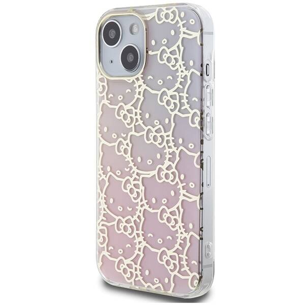 Hello Kitty ETUI IML GRADIENT ELECTROP CROWDED KITTY HEAD do iPhone 15 / 14 / 13