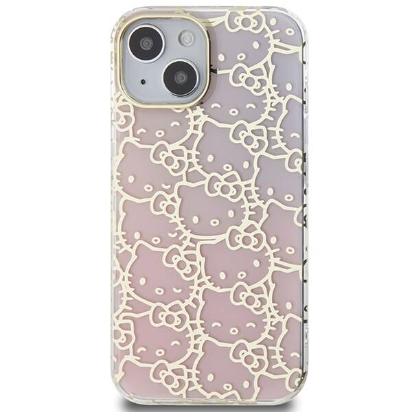 Hello Kitty ETUI IML GRADIENT ELECTROP CROWDED KITTY HEAD do iPhone 15 / 14 / 13