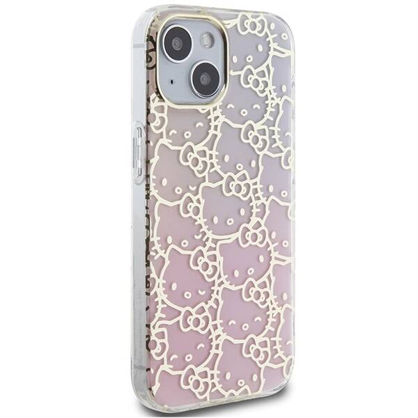 Hello Kitty ETUI IML GRADIENT ELECTROP CROWDED KITTY HEAD do iPhone 15 / 14 / 13