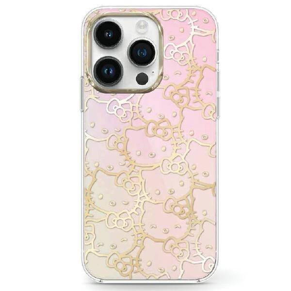 Hello Kitty ETUI IML GRADIENT ELECTROP CROWDED KITTY HEAD do iPhone 15 / 14 / 13