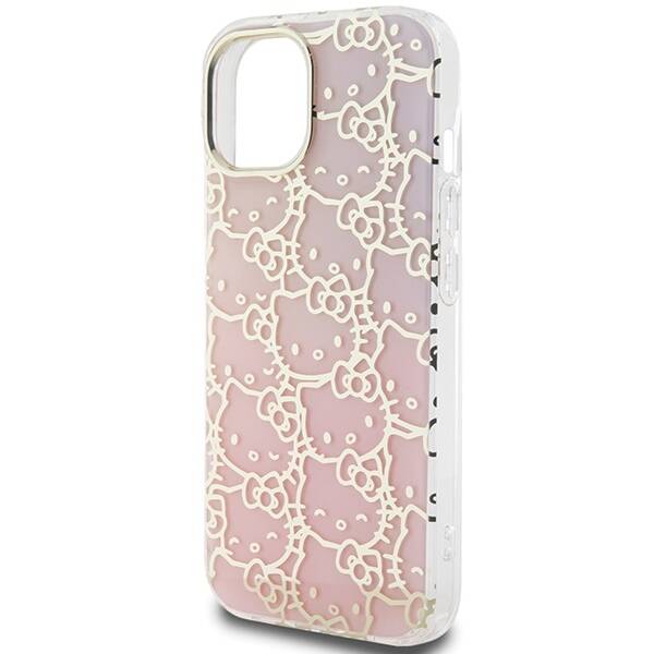 Hello Kitty ETUI IML GRADIENT ELECTROP CROWDED KITTY HEAD do iPhone 15 / 14 / 13