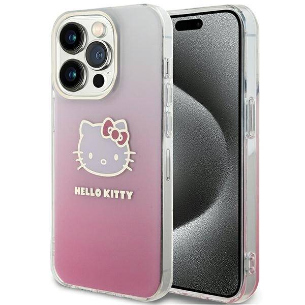 Hello Kitty ETUI IML GRADIENT ELECTROP KITTY HEAD do iPhone 15 Pro