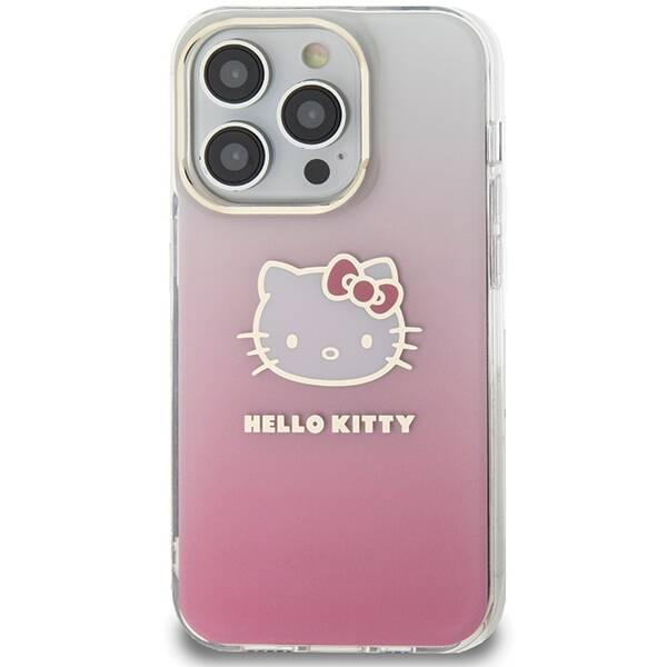 Hello Kitty ETUI IML GRADIENT ELECTROP KITTY HEAD do iPhone 15 Pro