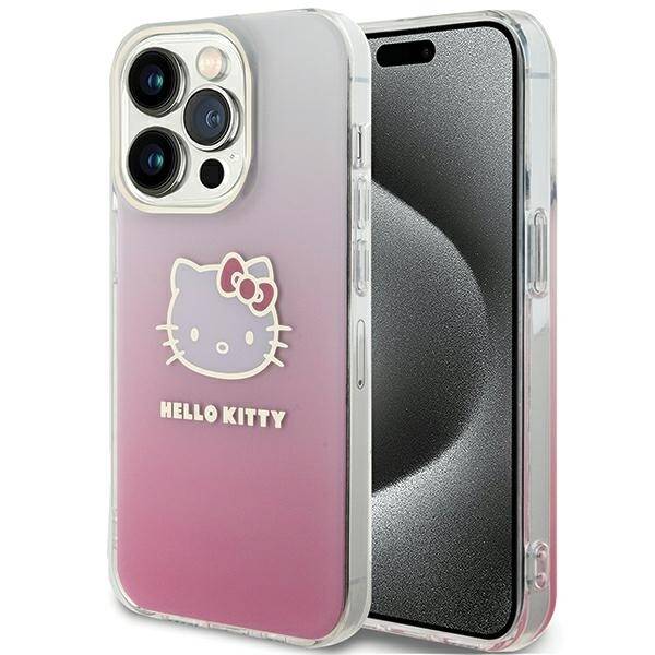 Hello Kitty ETUI IML GRADIENT ELECTROP KITTY HEAD do iPhone 15 Pro Max