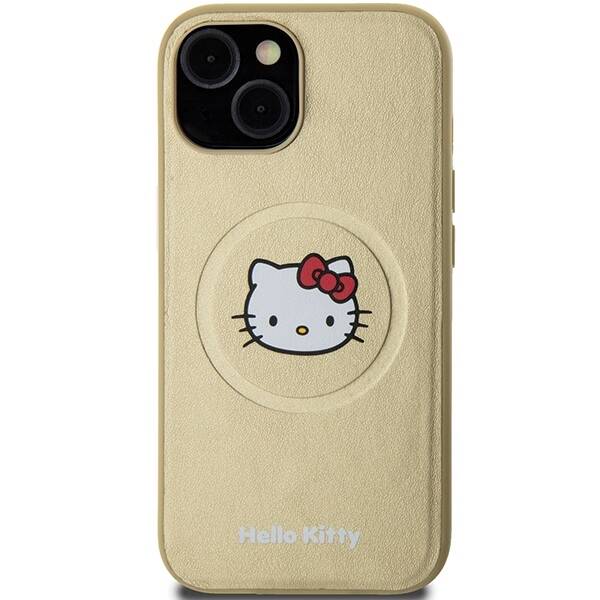 Hello Kitty ETUI LEATHER KITTY HEAD MAGSAFE do iPhone 15 / 14 / 13