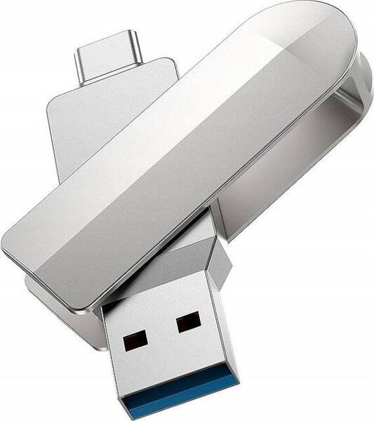 Hoco Wide UD10 | Pendrive USB-A/USB-C 3.0 32GB - SILVER