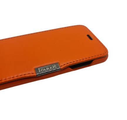 ICARER BOOK etui do iPhone 6/6S - GLATT ORANGE