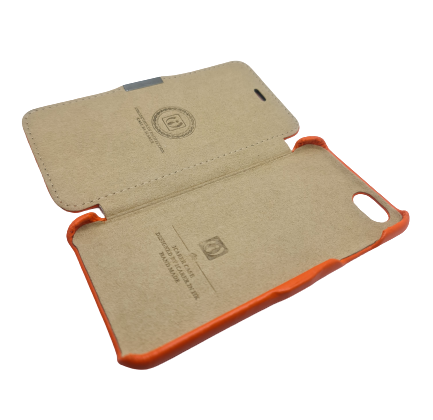 ICARER BOOK etui do iPhone 6/6S - GLATT ORANGE