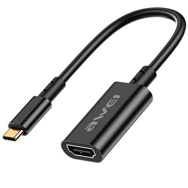 KABEL USB-C/HDMI AWEI CL-217T 4K/30HZ CZARNY