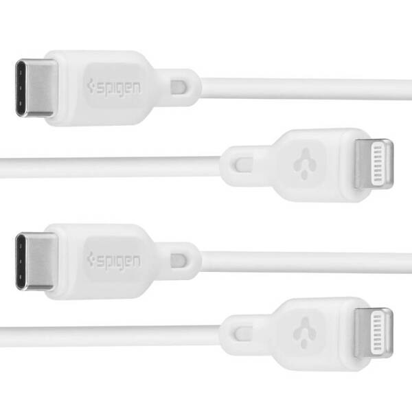 KABEL USB-C - LIGHTING SPIGEN DURASYNC MFI CABLE 2 SZT 100 CM BIAŁY