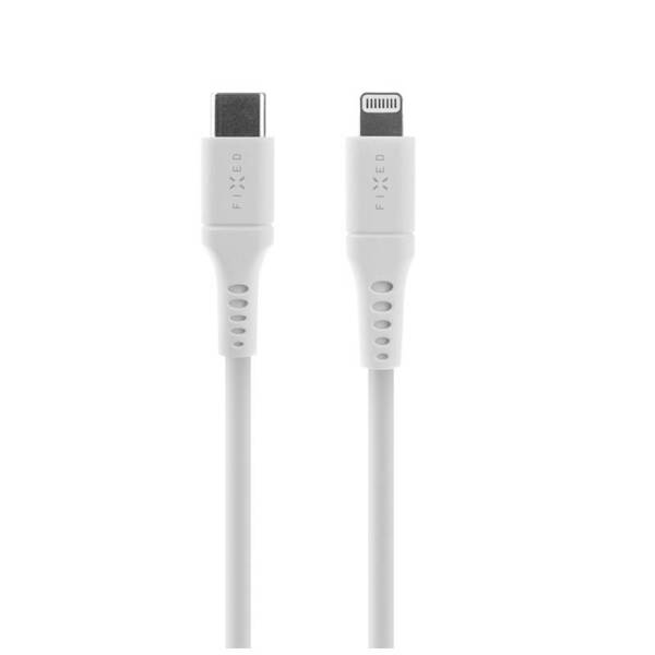 KABEL USB-C/LIGHTNING FIXED LIQUID SILICONE PD 0,5 M MFI BIAŁY