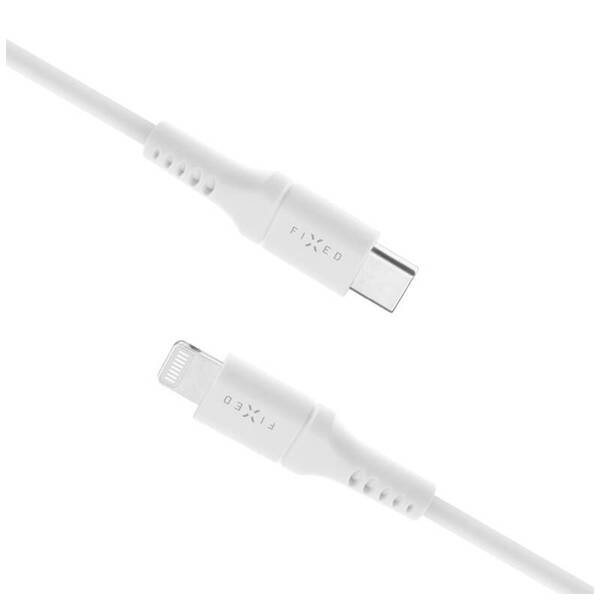 KABEL USB-C/LIGHTNING FIXED LIQUID SILICONE PD 0,5 M MFI BIAŁY