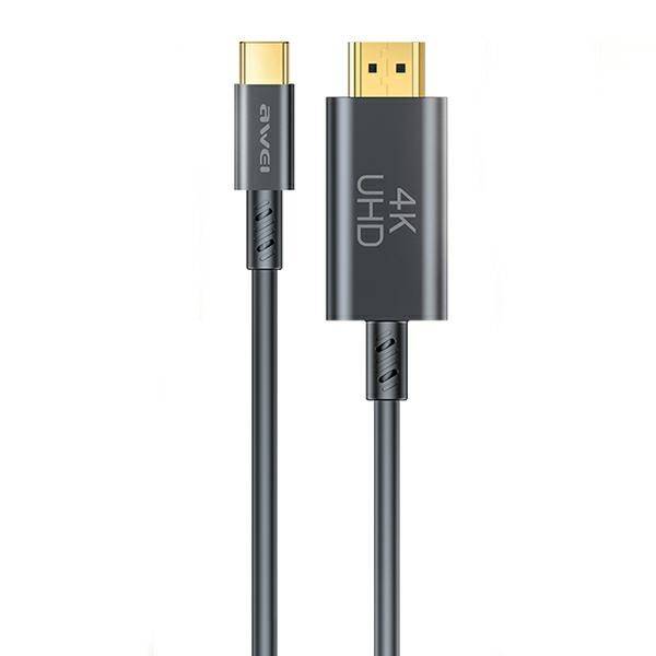 KABEL USB-C NA HDMI AWEI CL-212T 4K 30HZ CZARNY