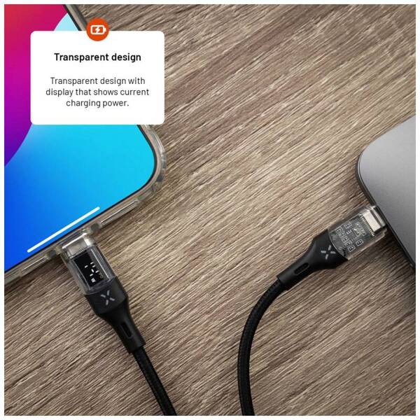 KABEL USB-C/USB-C FIXED PD 2M USB 2.0 100W CZARNY