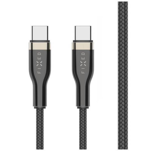 KABEL USB-C/USB-C W OPLOCIE FIXED PD 1,2M USB 2.0 100W CZARNY