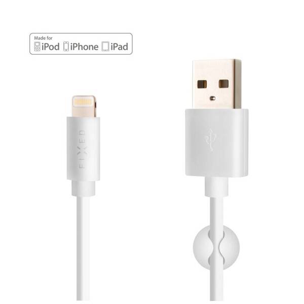 KABEL USB/LIGHTNING FIXED 1M MFI BIAŁY