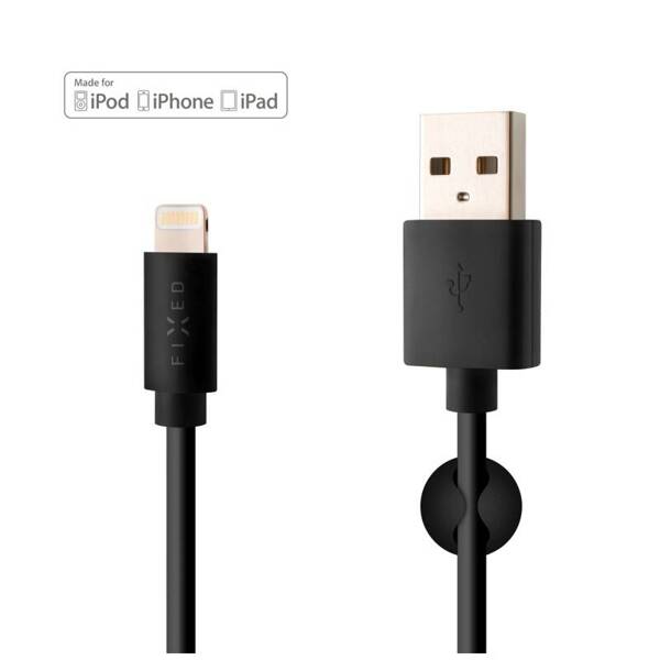 KABEL USB/LIGHTNING FIXED 1M MFI CZARNY