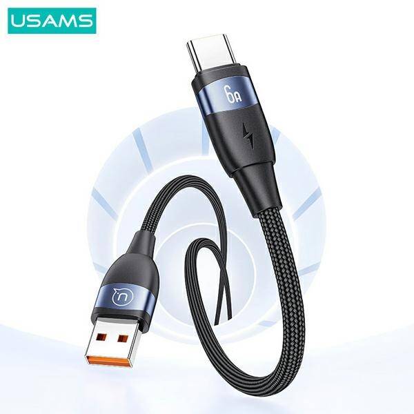 KABEL USB NA USB-C DO ŁADOWANIA PRZESYŁU DANYCH USAMS U85 6A 2M FIOLETOWY