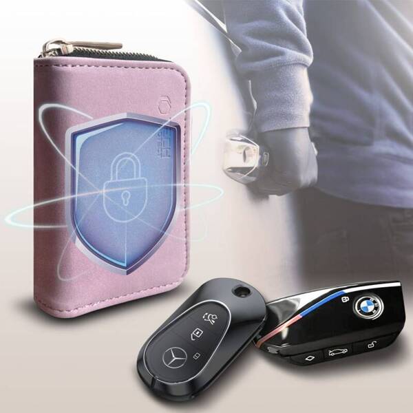 KLATKA FARADAYA TECH-PROTECT KLR300 POUCH KEYLESS RFID CASE RÓŻOWY