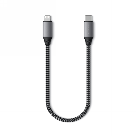 Kabel USB-C lightning 25cm Przewód z Oplotem- Satechi