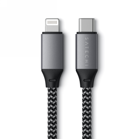 Kabel USB-C lightning 25cm Przewód z Oplotem- Satechi