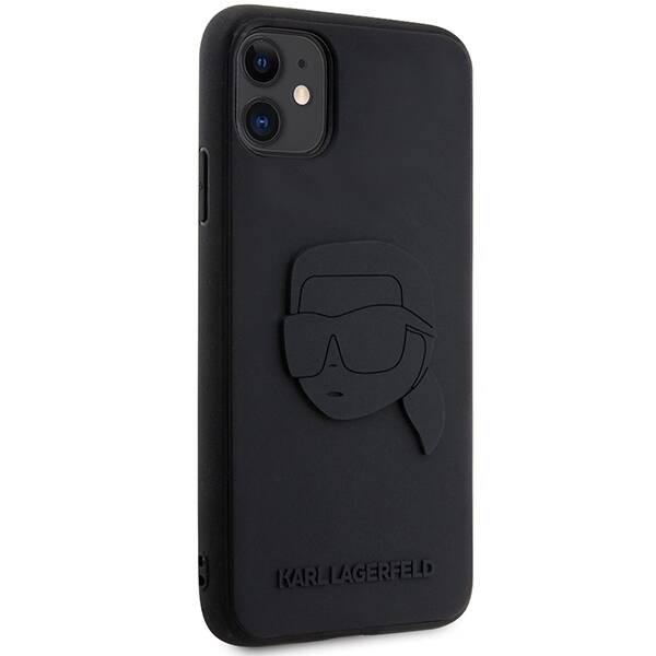 Karl Lagerfeld 3D Karl's | Etui do iPhone 11 - BLACK