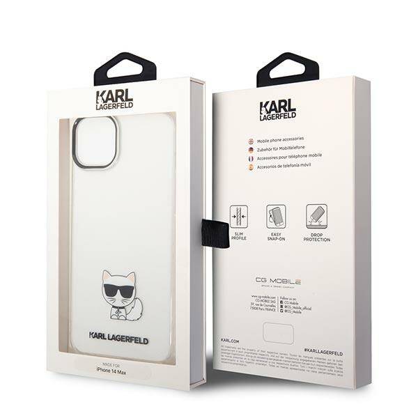 Karl Lagerfeld Choupette Body | Etui do iPhone 14 Plus - CLEAR