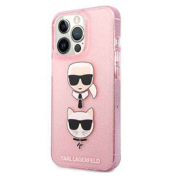 Karl Lagerfeld Choupette Glitter | Etui do iPhone 13 Pro - PINK