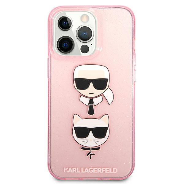 Karl Lagerfeld Choupette Glitter | Etui do iPhone 13 Pro - PINK