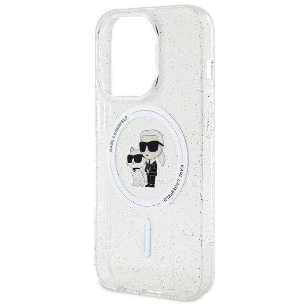 Karl Lagerfeld Choupette Glitter MagSafe | Etui do iPhone 15 Pro Max - TRANSPARENT