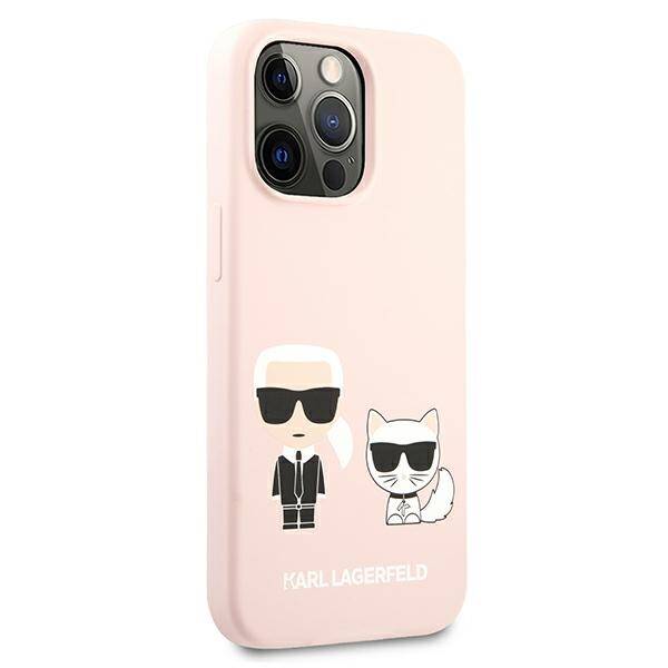 Karl Lagerfeld Choupette Silicone | Etui do iPhone 13 Pro - LIGHT PINK