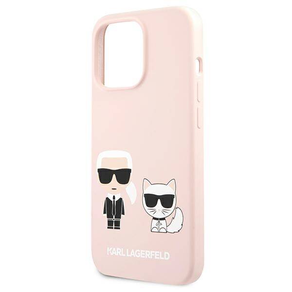 Karl Lagerfeld Choupette Silicone | Etui do iPhone 13 Pro - LIGHT PINK