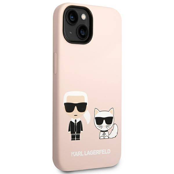 Karl Lagerfeld Choupette Silicone MagSafe | Etui do iPhone 14 Plus - PINK