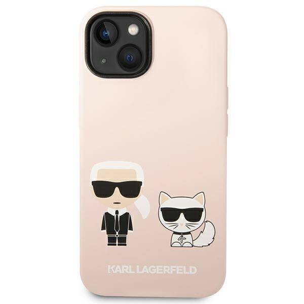 Karl Lagerfeld Choupette Silicone MagSafe | Etui do iPhone 14 Plus - PINK