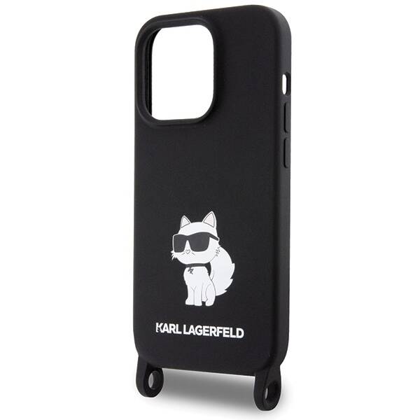 Karl Lagerfeld ETUI CROSSBODY SILICONE CHOUPETTE do iPhone 15 Pro Max